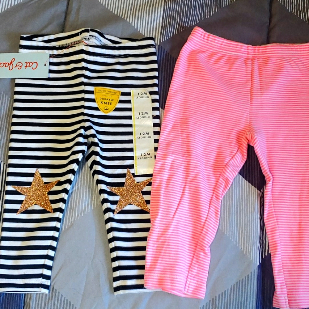 2 pairs of 12m leggings
